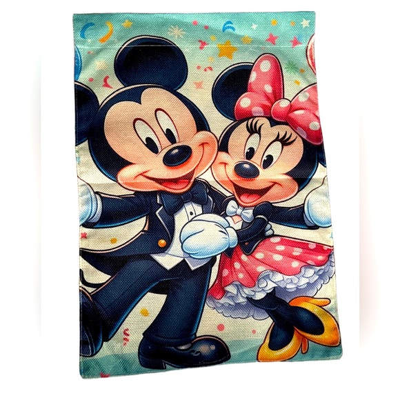 Other - New Mickey & Minnie Mouse Garden Flag - Double-Sided 12x18